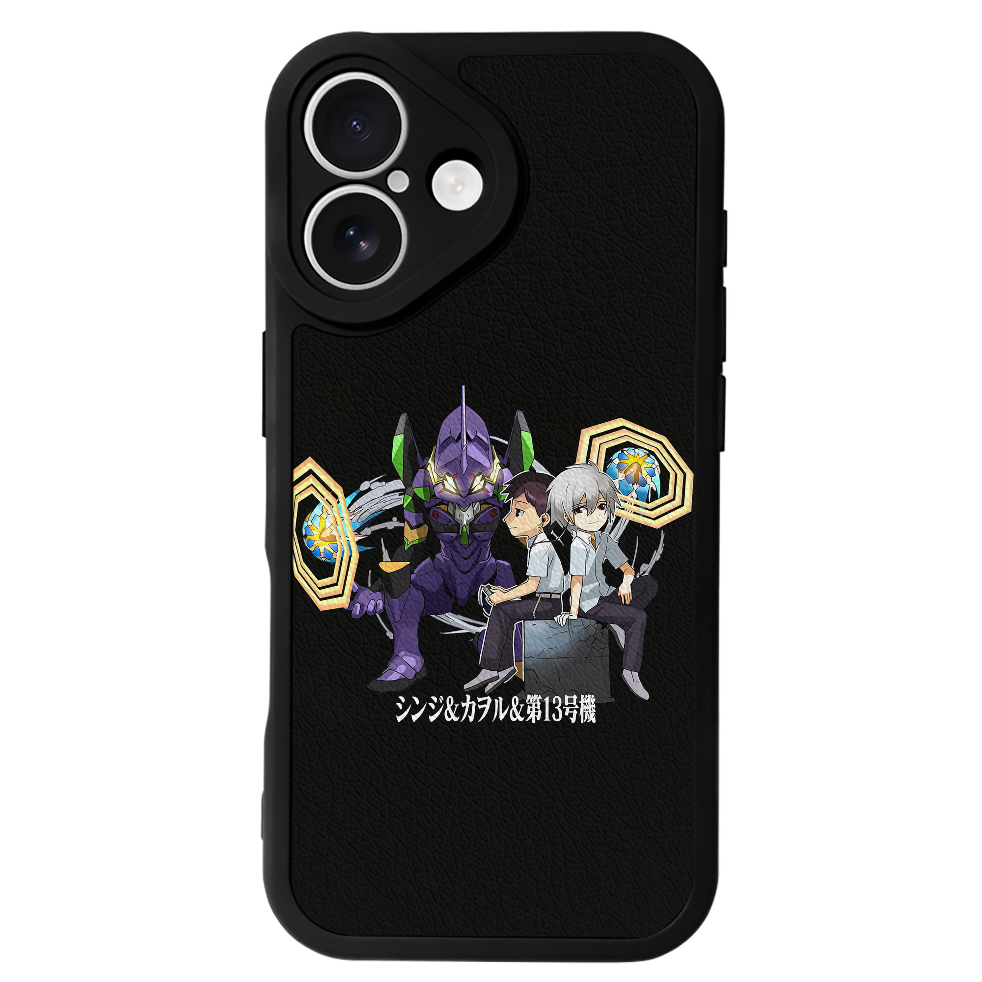（画像用） EVA 新世紀エヴァンゲリオン 【iPhone 16シリーズ対応】シリコンスマホケース（レザー調） 材質：シリコン
